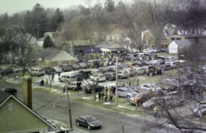 Our michigan football parking lot